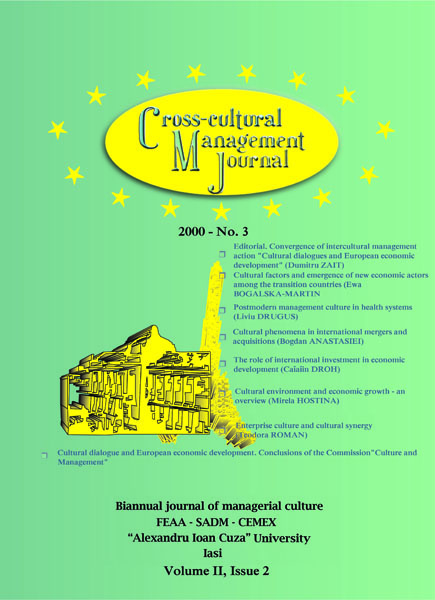 Volume II, Cross-Cultural Management Journal