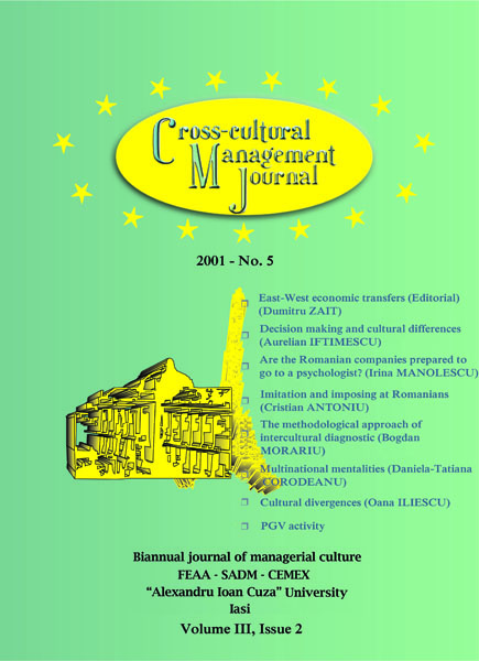 Volume III, Cross-Cultural Management Journal