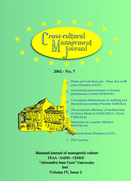 Volume IV, Cross-Cultural Management Journal