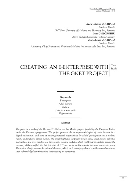 Volume XX, Issue 2, Cross-Cultural Management Journal