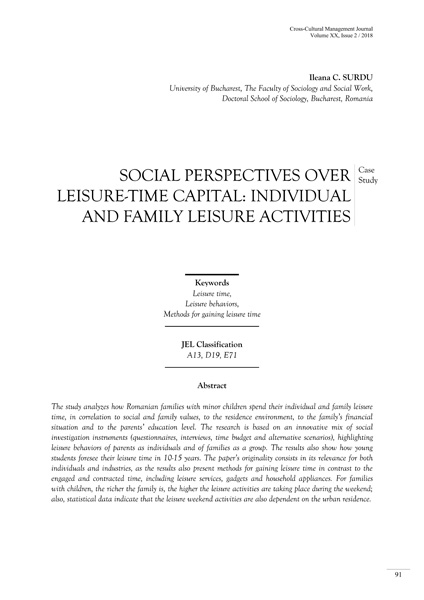 Volume XX, Issue 2, Cross-Cultural Management Journal